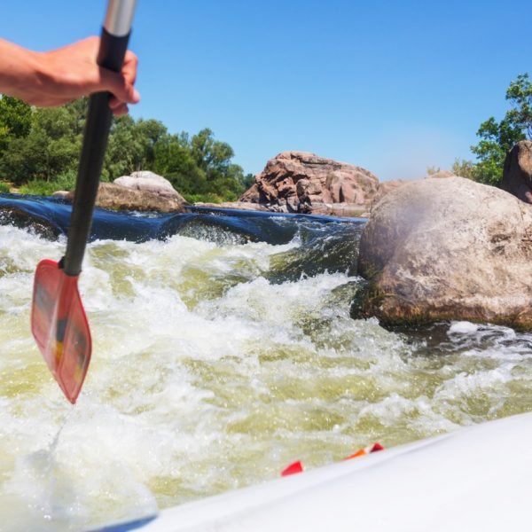 Rafting team , summer extreme water sport